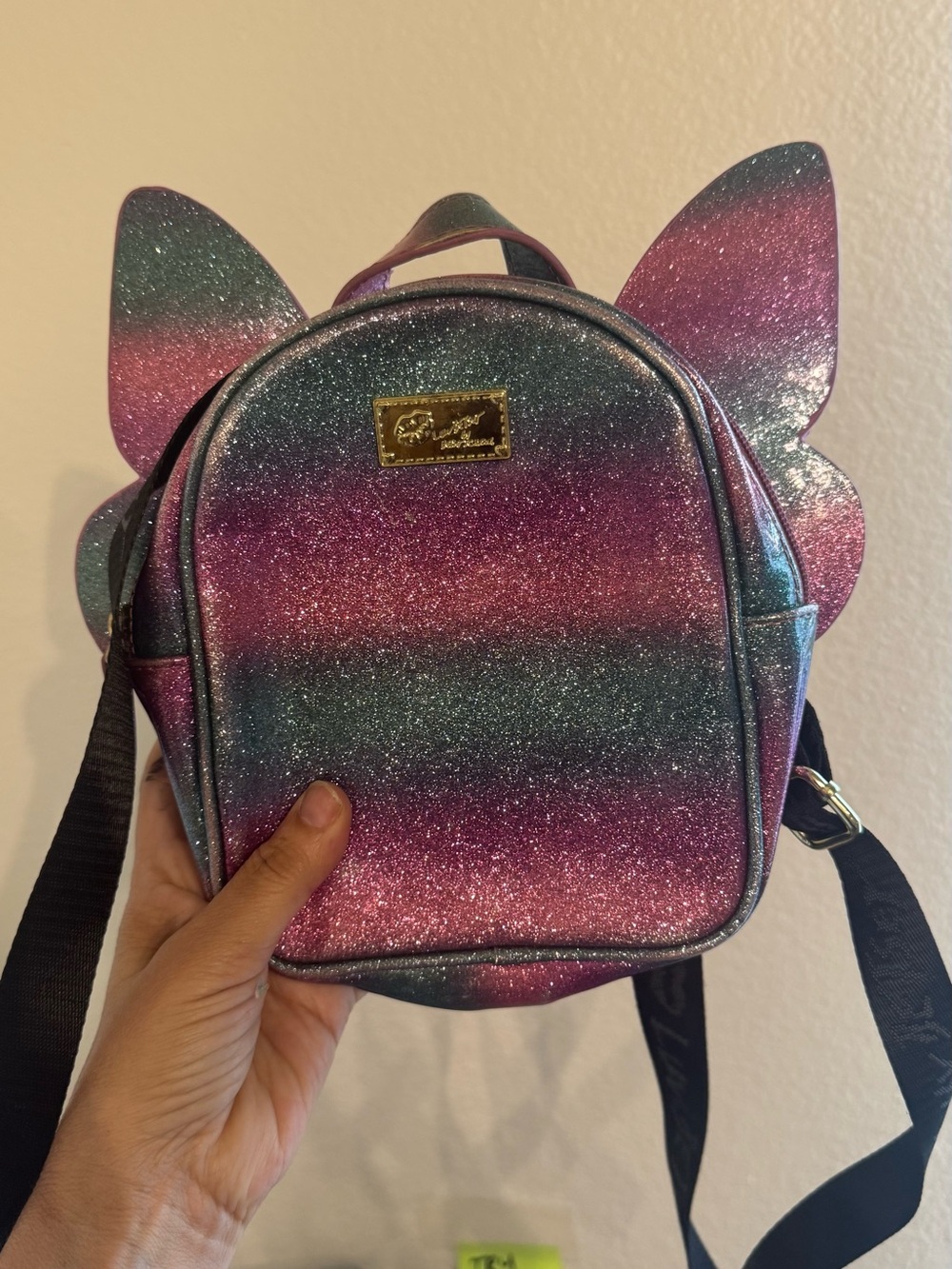 Luv Betsy Johnson fairy kawaii Glitter Ombre Butterfly Mini Backpack